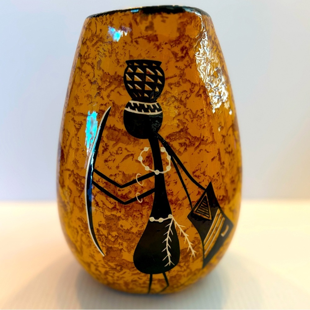 Vintage Native American Southwestern Handcrafted Pottery By Maw Paw Pitcher Owl